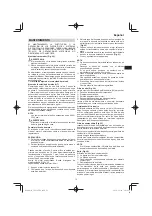 Preview for 73 page of Hitachi CG 25EUP2 Handling Instructions Manual