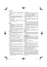 Preview for 84 page of Hitachi CG 25EUP2 Handling Instructions Manual