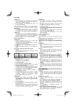 Preview for 94 page of Hitachi CG 25EUP2 Handling Instructions Manual