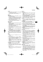 Preview for 95 page of Hitachi CG 25EUP2 Handling Instructions Manual