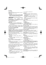 Preview for 96 page of Hitachi CG 25EUP2 Handling Instructions Manual