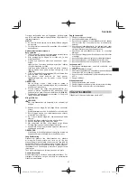 Preview for 97 page of Hitachi CG 25EUP2 Handling Instructions Manual