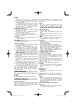 Preview for 104 page of Hitachi CG 25EUP2 Handling Instructions Manual