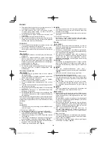 Preview for 106 page of Hitachi CG 25EUP2 Handling Instructions Manual