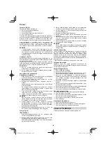 Preview for 108 page of Hitachi CG 25EUP2 Handling Instructions Manual