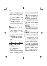 Preview for 116 page of Hitachi CG 25EUP2 Handling Instructions Manual