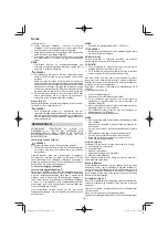 Preview for 118 page of Hitachi CG 25EUP2 Handling Instructions Manual