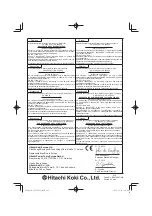 Preview for 292 page of Hitachi CG 25EUP2 Handling Instructions Manual