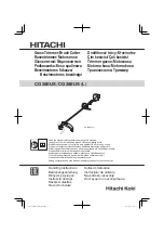 Hitachi CG 25EUS L Handling Instructions Manual preview