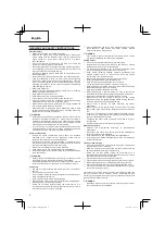 Предварительный просмотр 8 страницы Hitachi CG 25EUS (L) Handling Instructions Manual