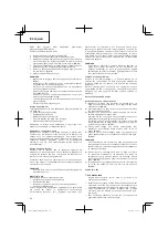 Preview for 34 page of Hitachi CG 25EUS (L) Handling Instructions Manual