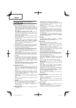 Preview for 52 page of Hitachi CG 25EUS (L) Handling Instructions Manual