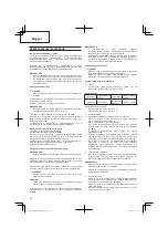 Preview for 54 page of Hitachi CG 25EUS (L) Handling Instructions Manual