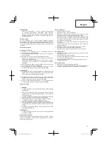 Preview for 57 page of Hitachi CG 25EUS (L) Handling Instructions Manual