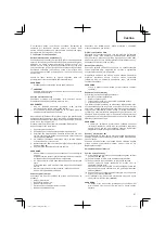 Preview for 67 page of Hitachi CG 25EUS (L) Handling Instructions Manual