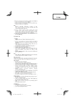 Preview for 79 page of Hitachi CG 25EUS (L) Handling Instructions Manual