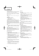 Preview for 90 page of Hitachi CG 25EUS (L) Handling Instructions Manual