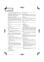 Preview for 100 page of Hitachi CG 25EUS (L) Handling Instructions Manual