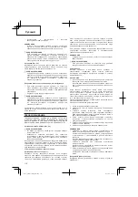 Preview for 112 page of Hitachi CG 25EUS (L) Handling Instructions Manual