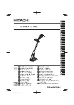 Hitachi CG 25SC Handling Instructions Manual preview