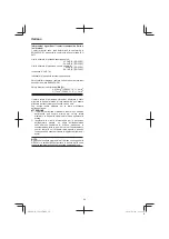 Preview for 20 page of Hitachi CG 25SC Handling Instructions Manual