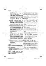 Preview for 58 page of Hitachi CG 25SC Handling Instructions Manual