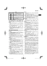 Preview for 29 page of Hitachi Cg 36dal Handling Instructions Manual