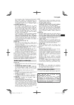 Preview for 107 page of Hitachi Cg 36dal Handling Instructions Manual