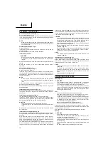 Preview for 11 page of Hitachi CG 40EAF (LP) Handling Instructions Manual