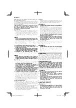 Preview for 22 page of Hitachi CG 40EAS (LP) Handling Instructions Manual