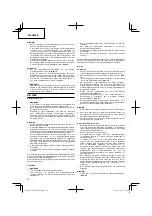 Preview for 20 page of Hitachi CG 40EAS Handling Instructions Manual