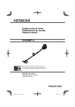 Предварительный просмотр 1 страницы Hitachi CG 40EBF Handling Instructions Manual