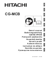 Hitachi CG-MCB Owner'S Manual preview