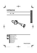 Hitachi CG-PSB Handling Instructions Manual preview