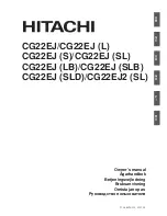 Hitachi CG22EJ Owner'S Manual preview