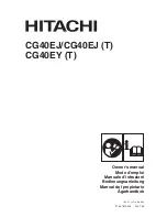 Предварительный просмотр 1 страницы Hitachi CG40EJ (T) Owner'S Manual