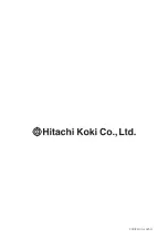 Preview for 99 page of Hitachi CG40EK Owner'S Manual