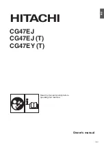 Предварительный просмотр 2 страницы Hitachi CG47EJ Owner'S Manual