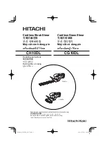 Hitachi CH 10DL (CG) Handling Instructions Manual preview