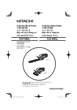 Preview for 1 page of Hitachi CH 10DL (CG) Handling Instructions Manual