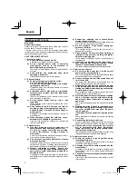 Предварительный просмотр 6 страницы Hitachi CH 10DL (CG) Handling Instructions Manual