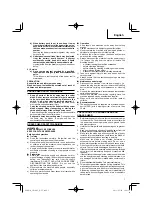 Предварительный просмотр 7 страницы Hitachi CH 10DL (CG) Handling Instructions Manual