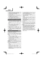 Предварительный просмотр 8 страницы Hitachi CH 10DL (CG) Handling Instructions Manual