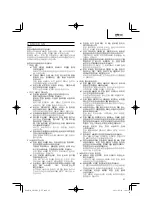 Предварительный просмотр 27 страницы Hitachi CH 10DL (CG) Handling Instructions Manual