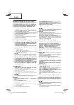 Предварительный просмотр 6 страницы Hitachi CH 22EA2 (50ST) Handling Instructions Manual