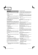 Предварительный просмотр 8 страницы Hitachi CH 22EA2 (50ST) Handling Instructions Manual