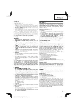 Предварительный просмотр 21 страницы Hitachi CH 22EA2 (50ST) Handling Instructions Manual