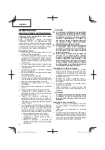 Preview for 22 page of Hitachi CH 22EAP(50ST) Safety Instructions And Instruction Manual