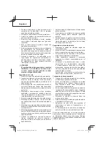 Preview for 26 page of Hitachi CH 22EAP2 50ST Safety Instructions And Instruction Manual