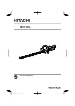 Hitachi CH 3656DA Handling Instructions Manual предпросмотр